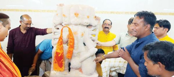 हनुमान जन्मोत्सव पर मूर्ति स्थापना