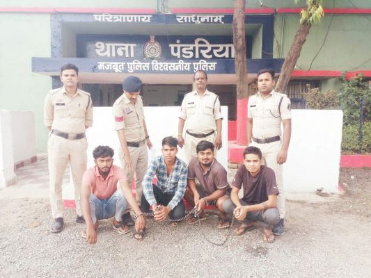 पंडरिया अस्पताल में विवाद करने वाले चार आरोपी गिरफ्तार