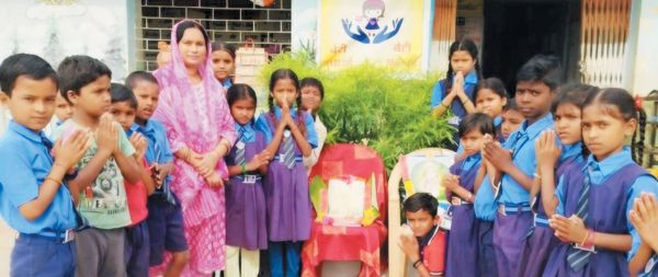 प्राथमिक शाला में हनुमान जन्मोत्सव धूमधाम से मनाया