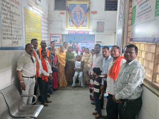 उतई में एचपीवी टीकाकरण अभियान का शुभारंभ