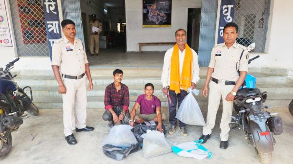 अवैध शराब-गांजा जब्त,  5 आरोपी गिरफ्तार