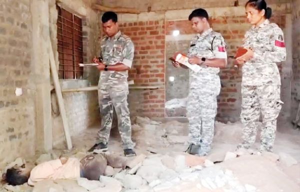 निर्माण कार्य के दौरान हादसा, मलबे में दबकर मजदूर की मौत