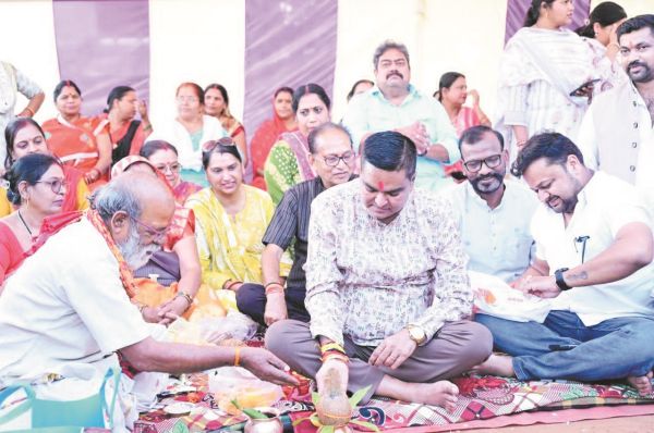 विधायक रिकेश ने विकास कार्यों का किया भूमिपूजन