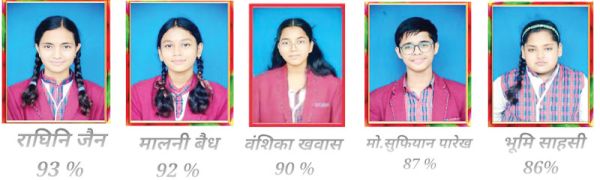 सीबीएसई 10वीं में डीएवी एमएमपीएस गारका का शानदार प्रदर्शन