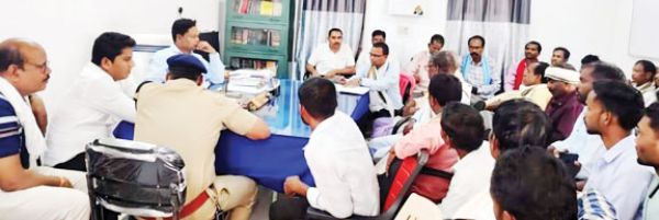 एसडीएम संग बैठक में गोंडवाना समाज ने भूमि हस्तक्षेप का किया कड़ा विरोध
