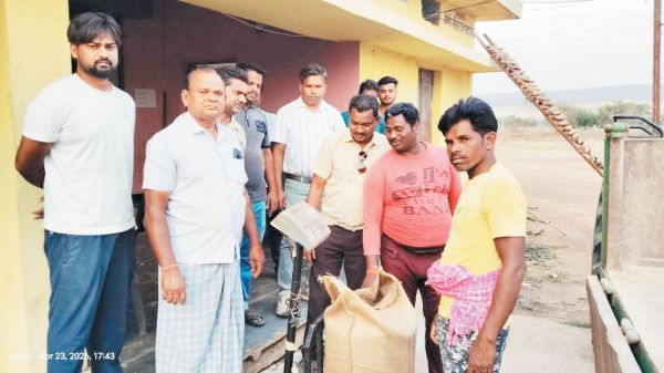 सेवा सहकारी समिति अमझर में सरसों खरीदी शुरू