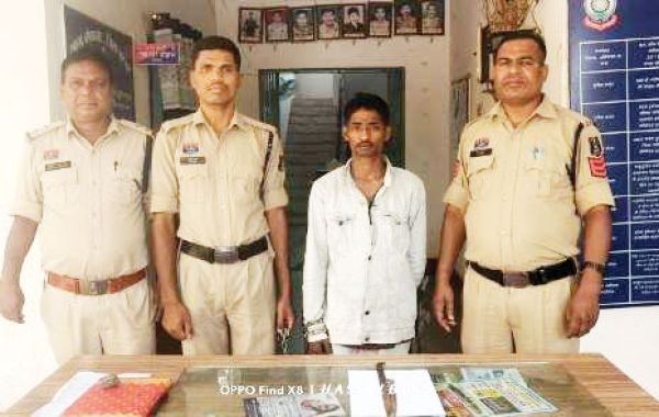  चाकू लहरा जान से मारने की धमकी, आरोपी गिरफ्तार