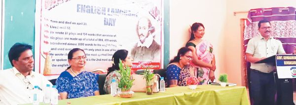 अंग्रेजी भाषा दिवस पर महाविद्यालय में कई कार्यक्रम