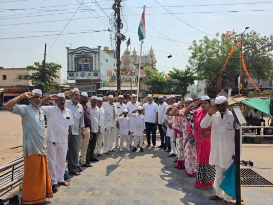 कांग्रेस सेवा दल का झंडा वंदन कार्यक्रम