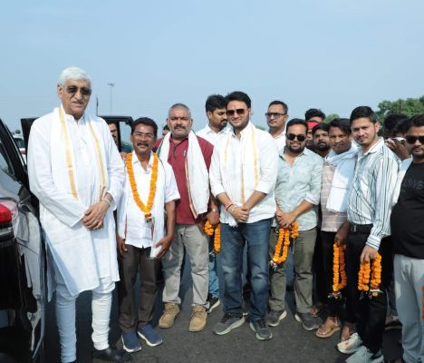 पूर्व डिप्टी सीएम सिंहदेव का नपाध्यक्ष ने किया स्वागत