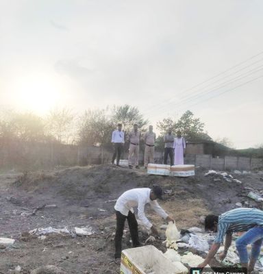 100 किलो अमानक पनीर  किया नष्ट, फर्म सीलबंद