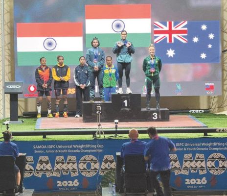 अंतरराष्ट्रीय वेटलिफ्टिंग टूर्नामेंट में ज्ञानेश्वरी ने जीता गोल्ड मेडल