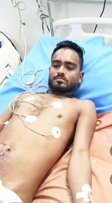 मेंटेनेंस के दौरान 20 फीट  ऊंचे खंभे से नीचे गिरा, गंभीर