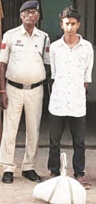 गांजा संग युवक गिरफ्तार