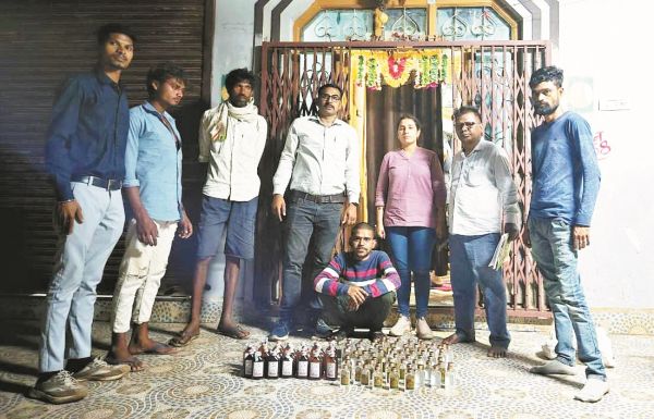 अवैध शराब जब्त