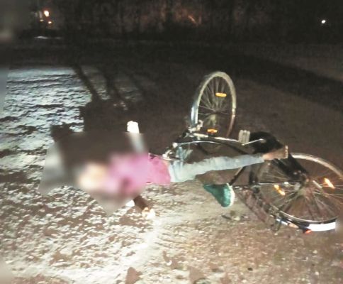 ट्रेलर ने सायकल सवार को कुचला, मौत