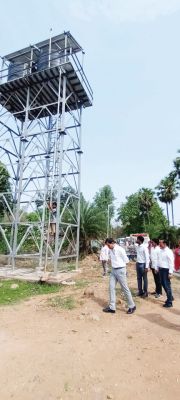 केंद्रीय सचिव ने भूसारास में नल-जल योजना का लिया जायजा