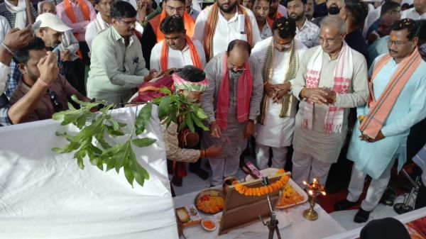 साव ने किया 44 विकास कार्यों का भूमिपूजन