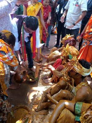  35 जोड़ों की शादी, चित्रकोट विधायक ने दिया आशीर्वाद