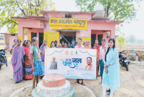 बहादुरपुर के 96 घरों में नल से पहुंच रहा शुद्ध पेयजल