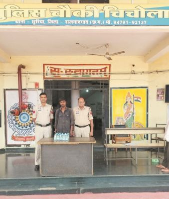 अवैध शराब संग आरोपी गिरफ्तार