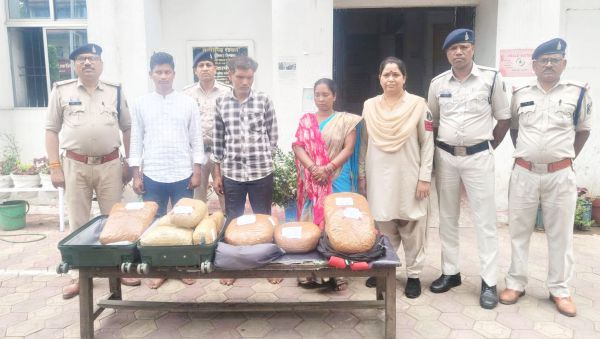 18 किलो गांजा के साथ ओडिशा के 3 तस्कर गिरफ्तार