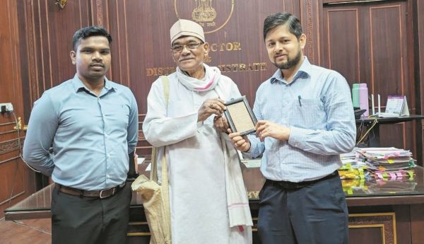 दुर्ग में मिली गांधीजी की सन् 1935 की हस्तलिखित चिट्ठी