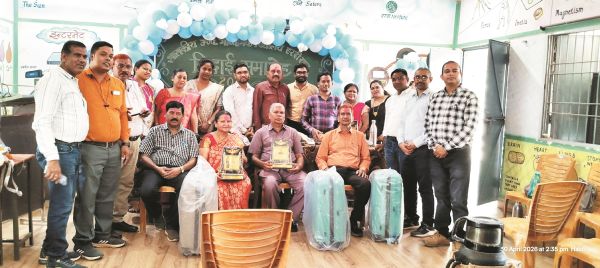 सेवानिवृत्त प्राचार्य व व्याख्याताओं को दी विदाई