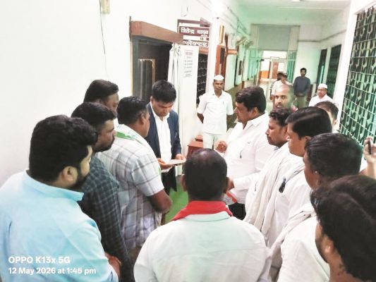 क्रस्ट स्टील ने किया शासकीय भूमि पर कब्जा - मुदलियार