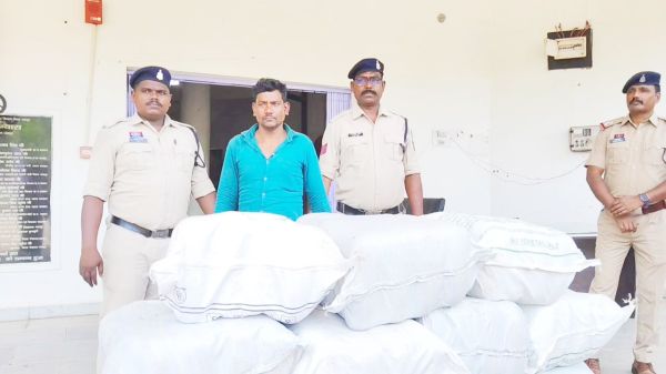 1 करोड़ का गांजा जब्त, एक गिरफ्तार