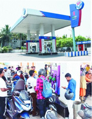 दूसरे दिन भी शहर के कई पेट्रोल पंप बंद