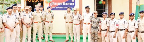 टिकनपाल थाना का एसपी ने किया उद्घाटन