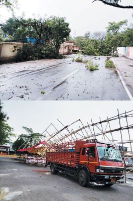 तेज हवा, आंधी और बारिश से जनजीवन प्रभावित
