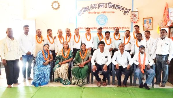 दुर्ग तहसील निषाद समाज के अध्यक्ष बने भीम सिंह