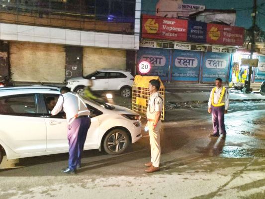 63 नशेड़ी वाहन चालक फंसे, सभी मामले कोर्ट में पेश होंगे