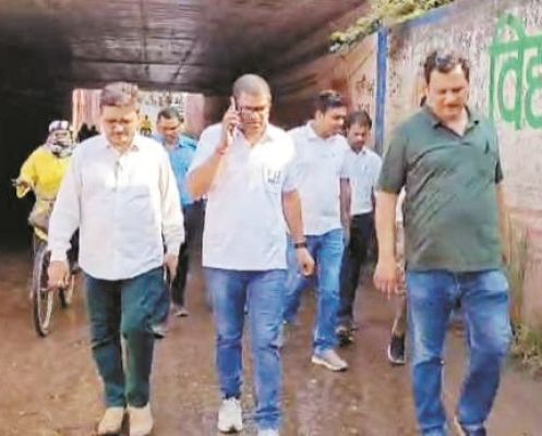 सीसी रोड निर्माण के लिए चंद्रा-मौर्या अंडरब्रिज 15 जुलाई तक बंद
