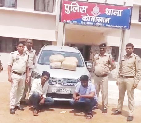 टेमरी जांच नाके पर ओडिशा-यूपी के अंतरराज्यीय गांजा तस्कर पकड़ाए