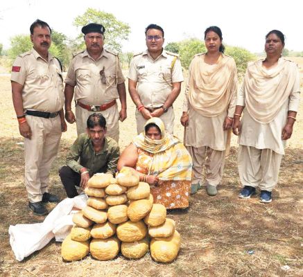 ओडिशा से गांजा सप्लाई करने आए पति-पत्नी गिरफ्तार