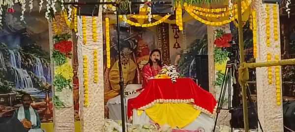 टेकनार में भागवत पुराण कथा