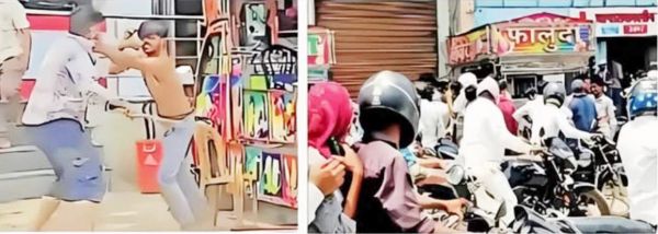 मुख्य सडक़ पर कब्जा, पैदल चलना भी हुआ मुश्किल
