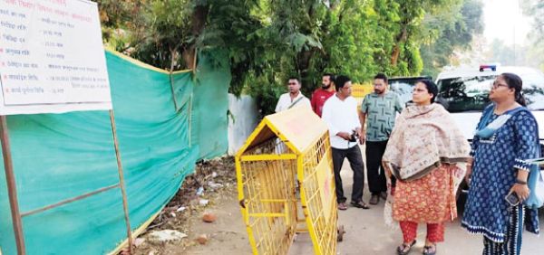 विधायक ने निर्माण कार्यों का लिया जायजा