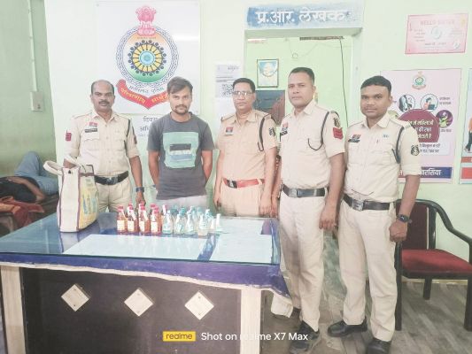 अवैध शराब संग आरोपी गिरफ्तार