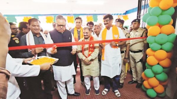 स्पीकर ने रखी नए सीएमएचओ कार्यालय की आधारशिला