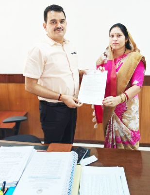 प्रस्तावित चूना पत्थर खदान के विरोध में विधायक ने सौंपा ज्ञापन