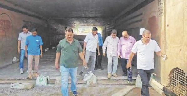 चंद्रा मौर्या अंडर ब्रिज, रोड निर्माण सहित अतिक्रमण का निरीक्षण