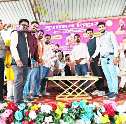 सांसद बृजमोहन का भाजयुमो  ने किया स्वागत