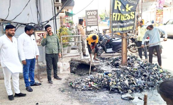 जलभराव समस्या से निपटने बारिश के  पहले बड़ी नालियों की सफाई शुरू