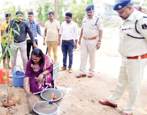 बेलगांव डीएवी स्कूल परिसर में पौधरोपण, पर्यावरण संरक्षण की शपथ