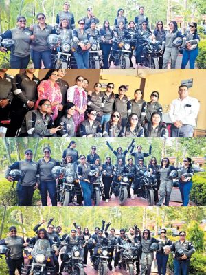 मोटो क्वींस एडवेंचर में शामिल महिला बाइकर्स इको टूरिज्म, महिला सशक्तिकरण और सडक़ सुरक्षा का दे रहीं संदेश
