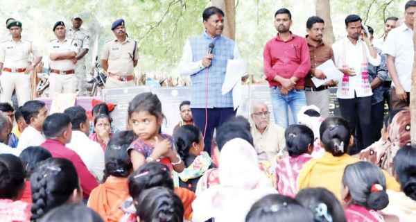 4 करोड़ के विकास कार्यों का मंत्री केदार कश्यप ने किया भूमिपूजन